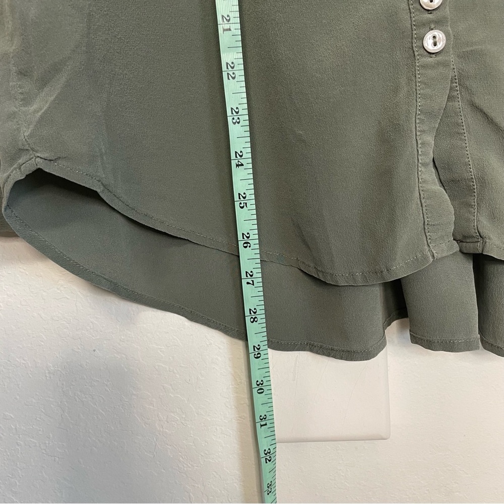 Soft Surroundings Silk Button Down Long Sleeve Top - image 8